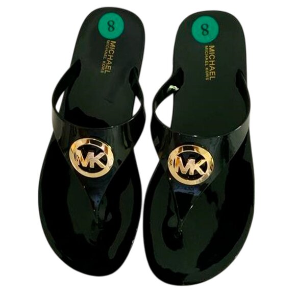 NWT MICHAEL KORS LILLIE JELLY WOMEN'S THONG SANDALS FLIP FLOPS SIZE 7 8 9 10 11 - Picture 2 of 8